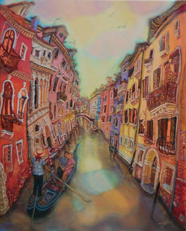 Venice Sojourn - 30x24 in - oil canvas '24 - italy - SOLD (commissioned)