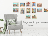 Any Fine Art Print of Art By Yen paintings in standard frame sizes Rectangle 5x7 | 8x10 | A4 OR Square 5x5 | 8x8