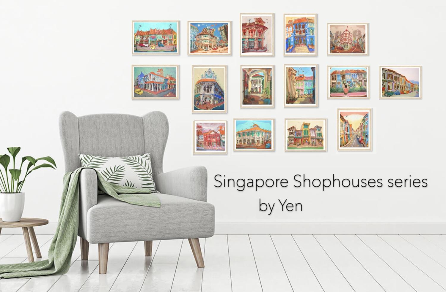 Any Fine Art Print of Art By Yen paintings in standard frame sizes Rectangle 5x7 | 8x10 | A4 OR Square 5x5 | 8x8